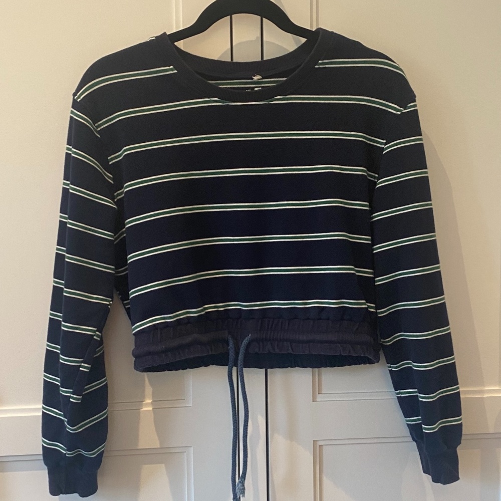 Me to We Striped Top- Blue/Green